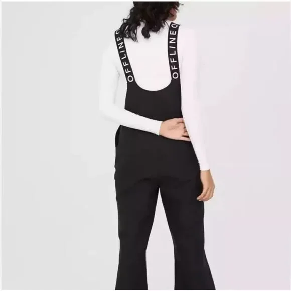 AERIE Offline Chillside Collection Black Ski Snow Suit Size Large - Picture 2 of 9